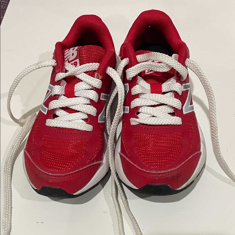 New Balance Kids Toddler Red and White Sneakers NB 519 10.5 C